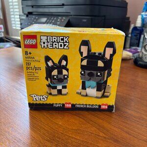 NEW/NEVER USED Lego Brick Headz French bulldog 40544 !!DISCONTINUED!!